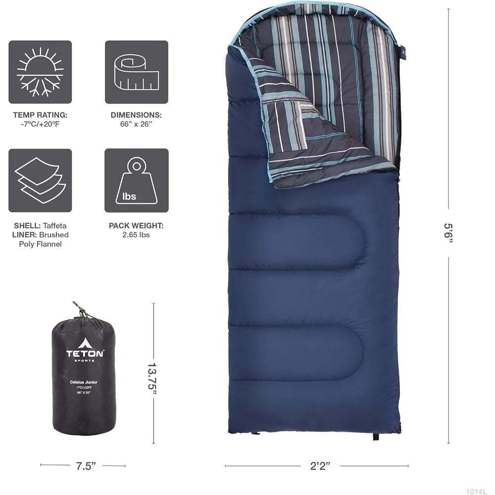 Junior, Warm Cold-weather Sleeping Bags