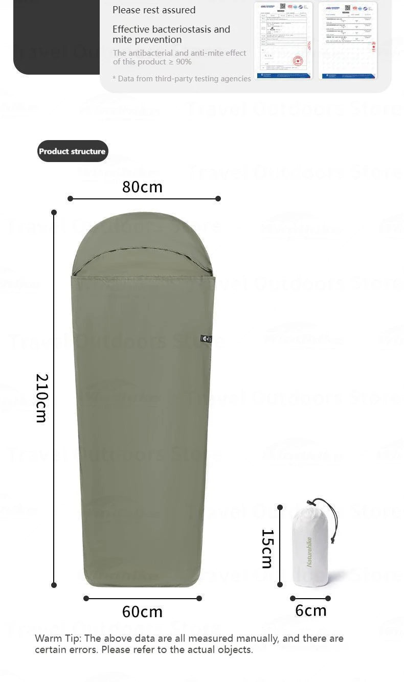 3-Seasons Ultralight Sleeping Bag Liner