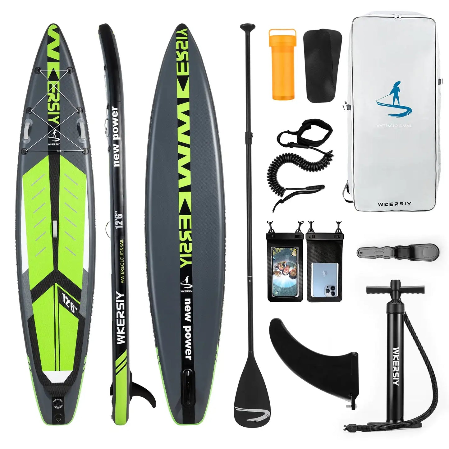 Surfboard Paddle Board 12ft6in Green stand up paddleboard