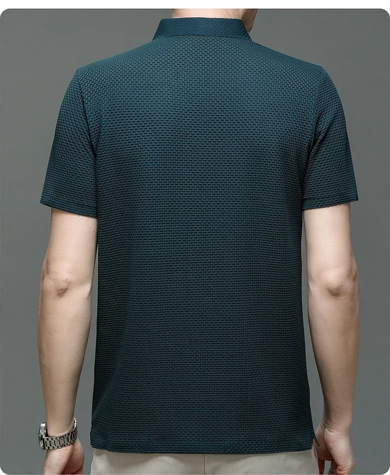 Men's Ultra Stretch Loose Fit Polo Shirts Breathable