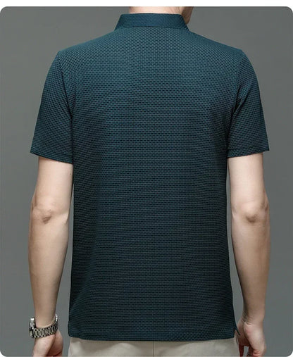 Men's Ultra Stretch Loose Fit Polo Shirts Breathable