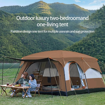 Wind and waterproof  2 Room Family Camping Tent
