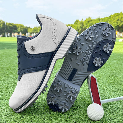 Golf Spiked Sneakers Walking Footwears for Golfers