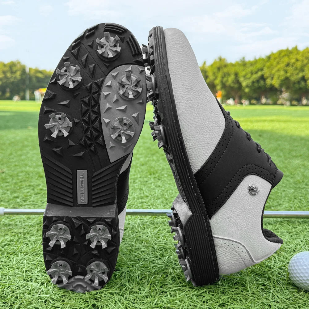Golf Spiked Sneakers Walking Footwears for Golfers