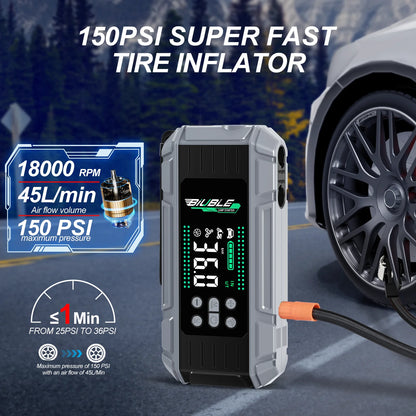 Car Jump Starter & Air Pump 150PSI Air Compressor