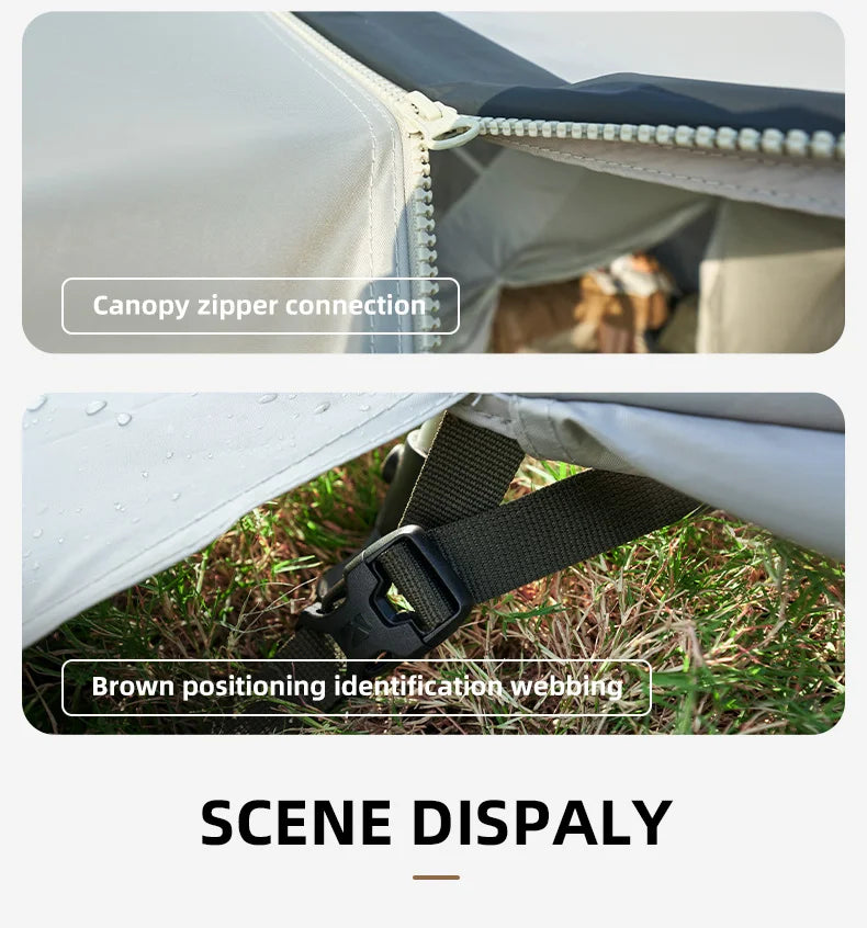 5.9 Outdoor Camping Vinyl Rainproof Sunscreen Tent