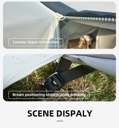 5.9 Outdoor Camping Vinyl Rainproof Sunscreen Tent