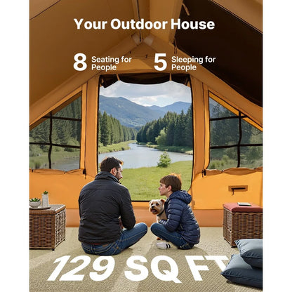 Spacious Inflatable Tent for Family Camping