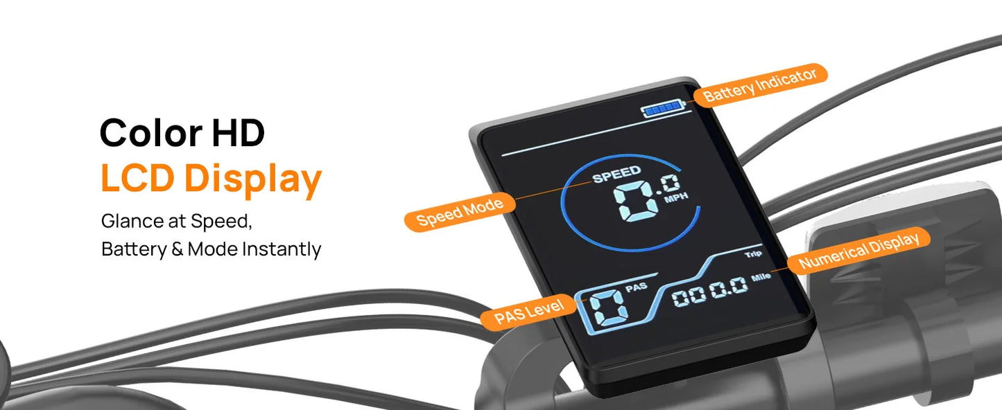 7-Speed, 1000W Fat Tire E20 Electric Bike