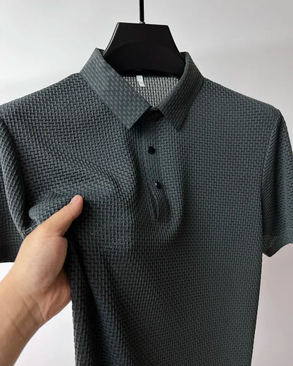 Men's Ultra Stretch Loose Fit Polo Shirts Breathable