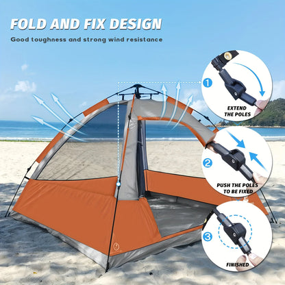 4 Person Instant Easy Set Up Camping Tent