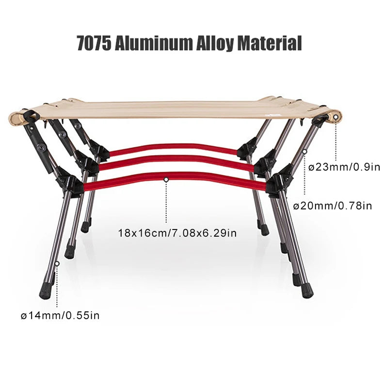 Ultralight Aluminum Alloy Sleeping Cot for Outdoor