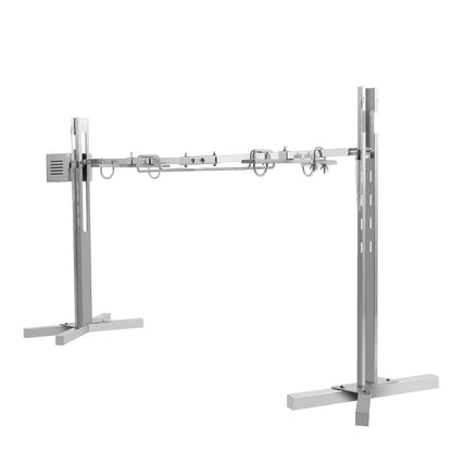 53" Automatic BBQ Rotisserie Grill Kit Height Adjustable