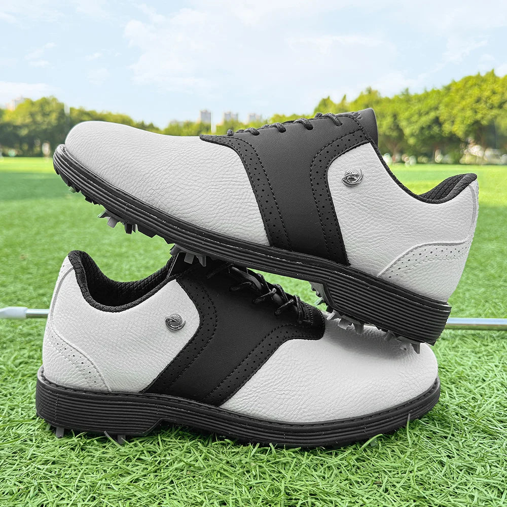 Golf Spiked Sneakers Walking Footwears for Golfers