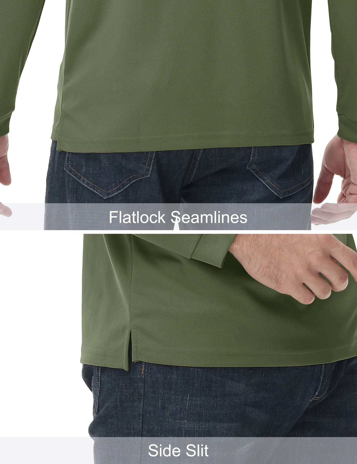 Mens Golf Polos Quick Dry Breathable T-shirt