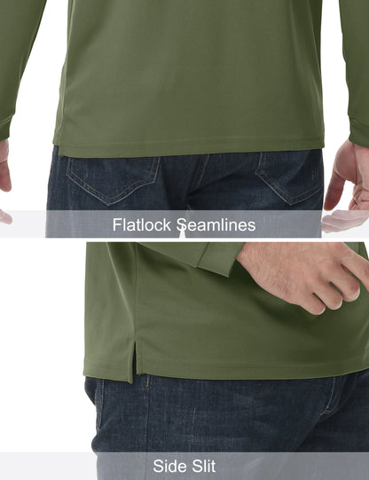 Mens Golf Polos Quick Dry Breathable T-shirt