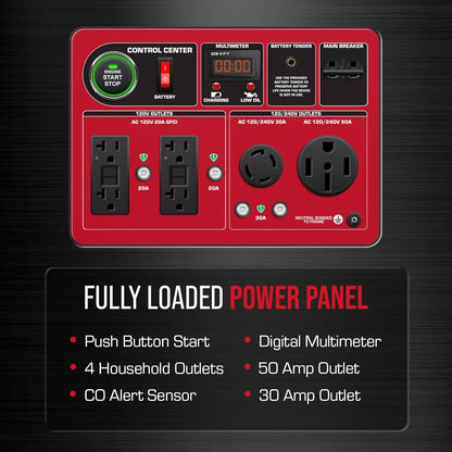 DS13000MX Dual Fuel Portable Generator
