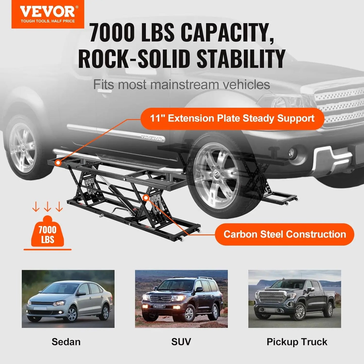 120V Heavy-Duty Carbon Steel Truck Lift