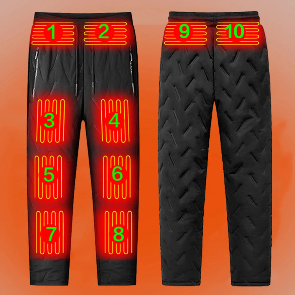 Waterproof Unisex Heated Thermal Pants, 10 settings