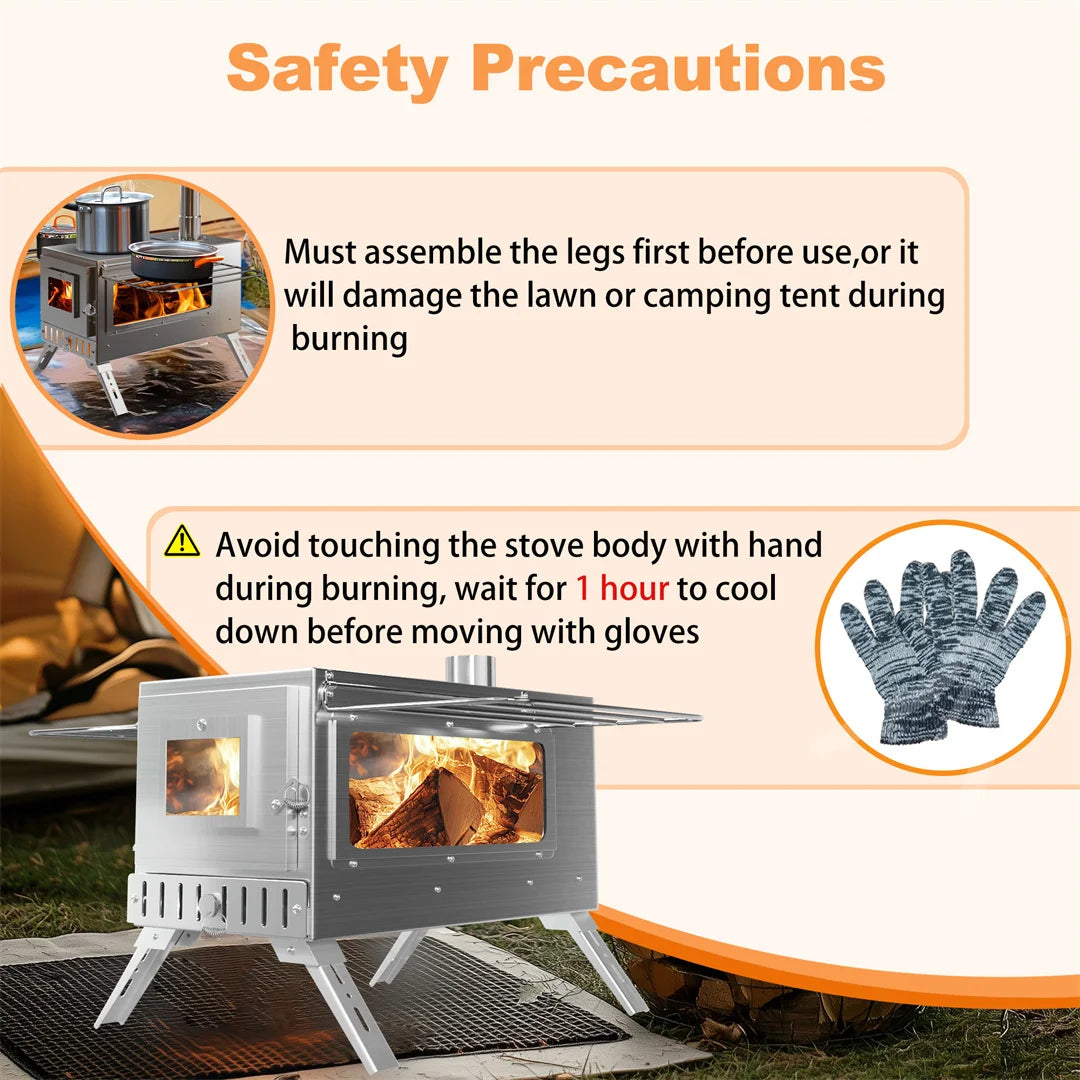 Hot Tent Portable Wood Burning Stove