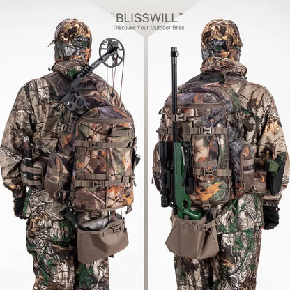 Large Hunting Backpack with padded weapon pouch