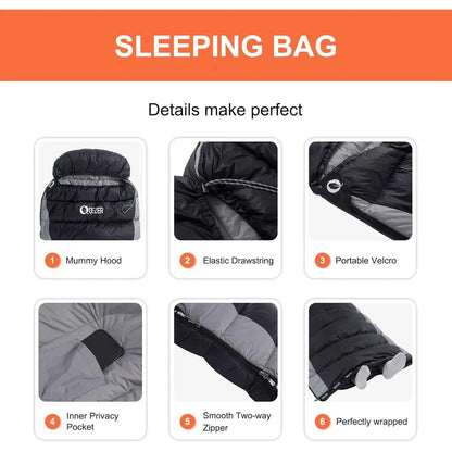 Backpacking Down Sleeping Bag for Adults