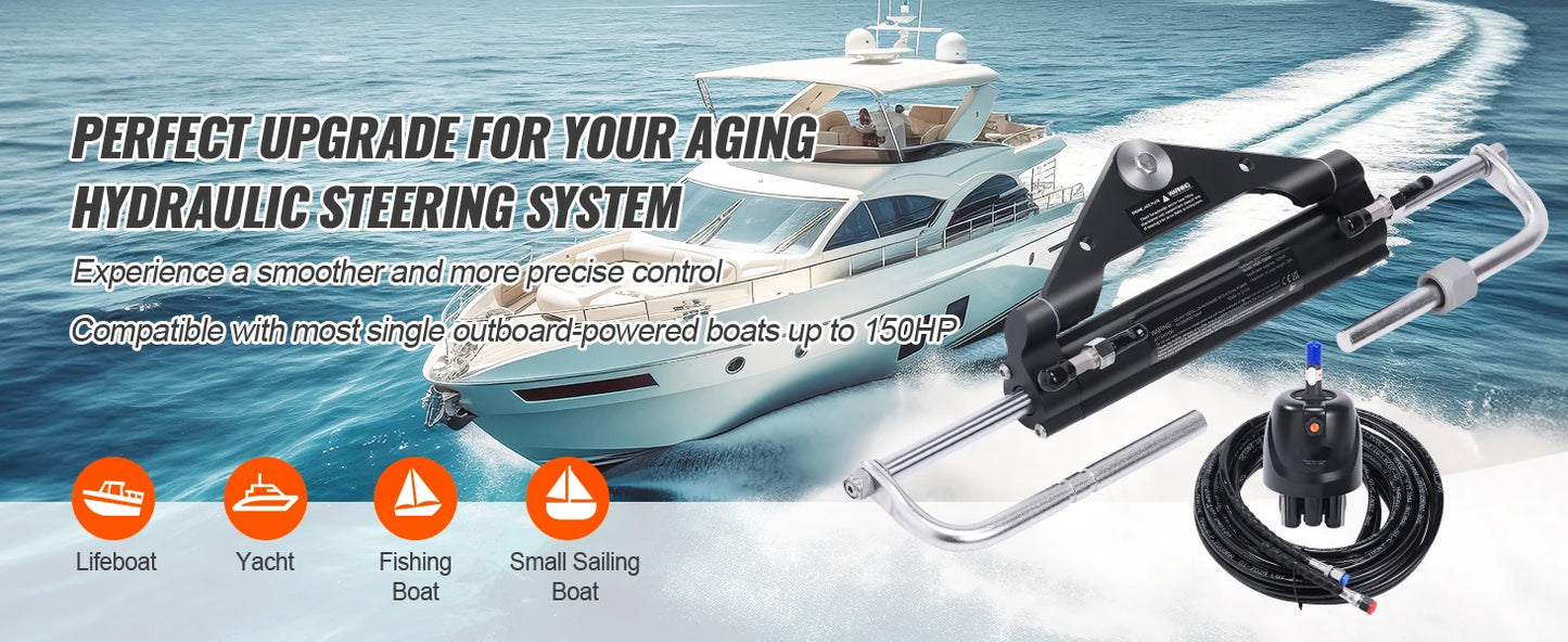 Hydraulic Outboard Steering Kit 90HP/150HP/300HP