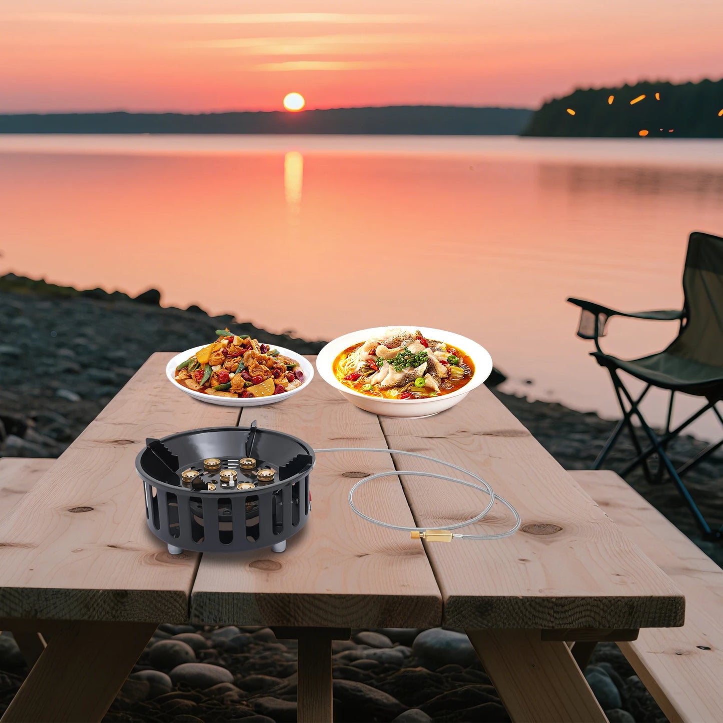 Portable Outdoor Camping Stove with Storage Bag
