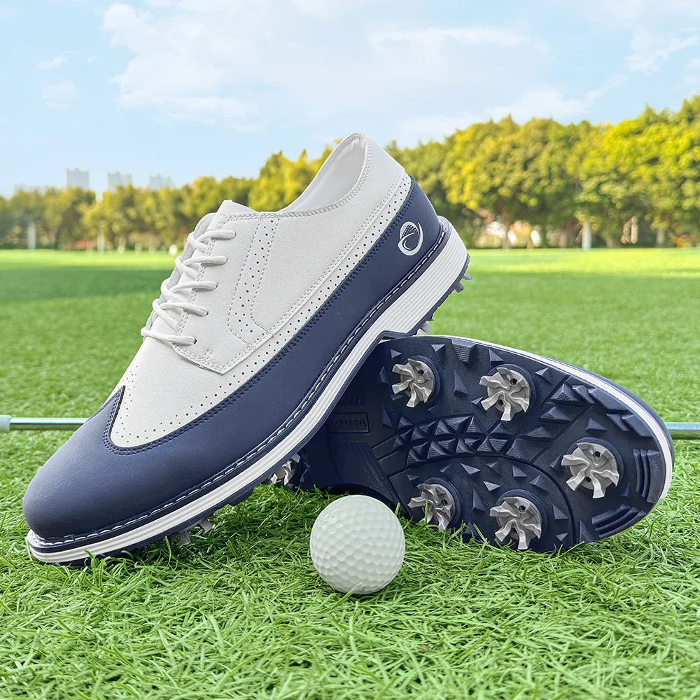 New Men Spiked Walking Golf Shoes Size 7-14