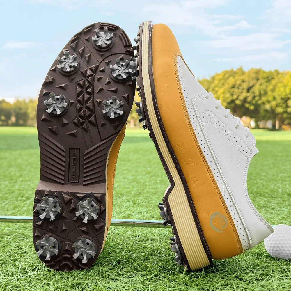 New Men Spiked Walking Golf Shoes Size 7-14