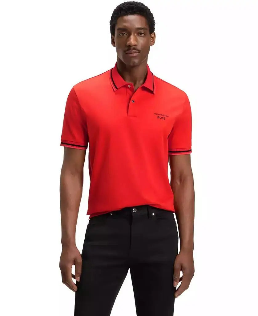 BOSS Men's Cotton Moisture Control Polo Shirt