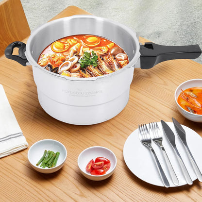 Aluminum Pressure Cooker with Steaming Plate
