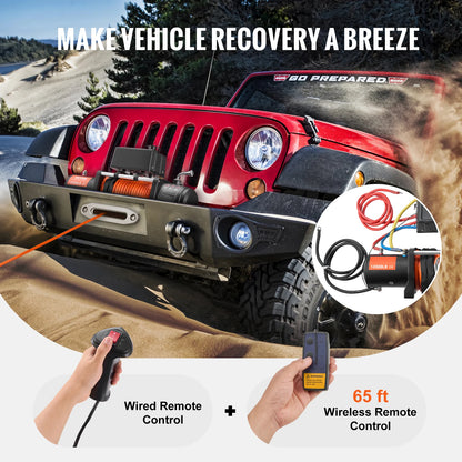 13500lbs Electric Car Truck Winch /80ft cable