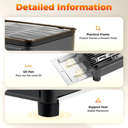 Portable Gas Camping Grill Butane Gas Stove For