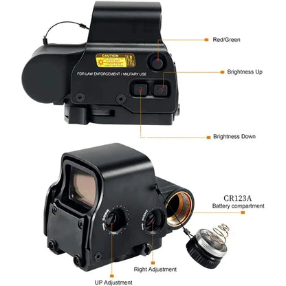Red /Green Dot Holographic Sight, Quick Mount