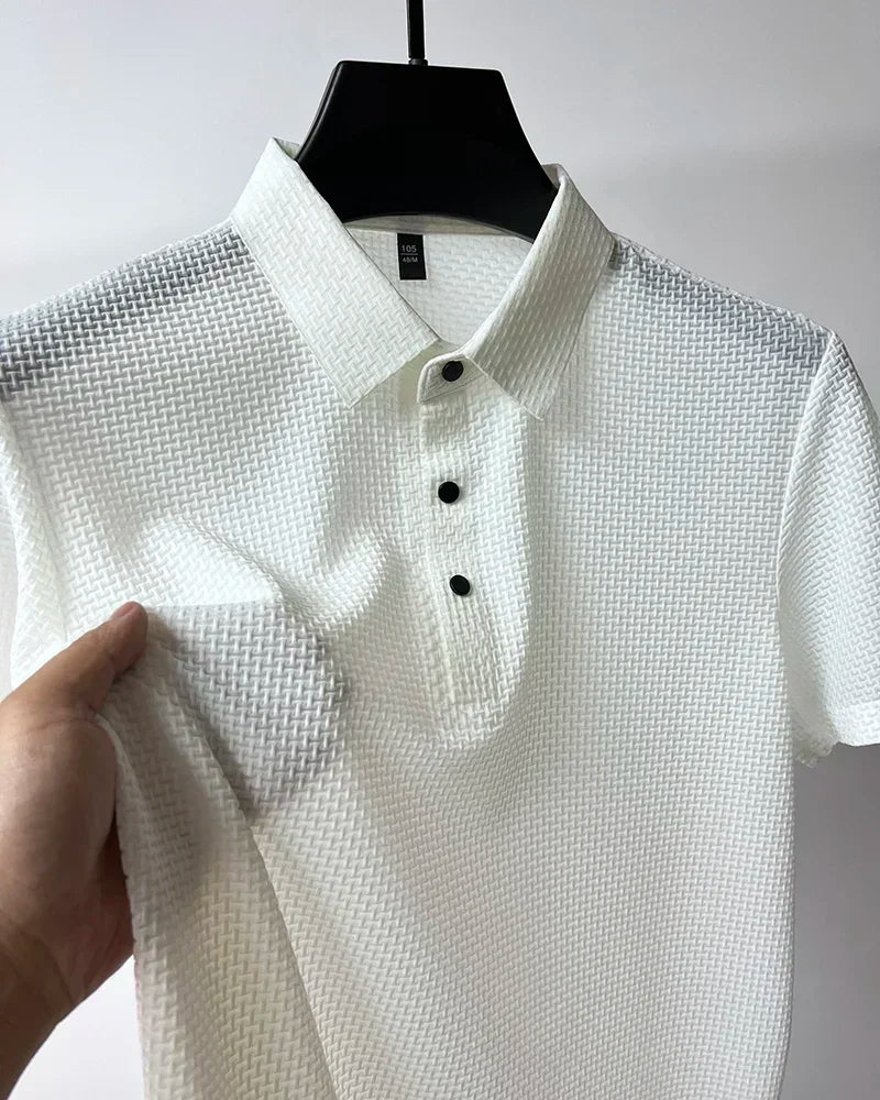 Men's Ultra Stretch Loose Fit Polo Shirts Breathable