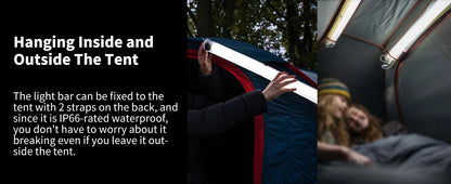 Waterproof Portable Solar Camping Lantern 2000mAh