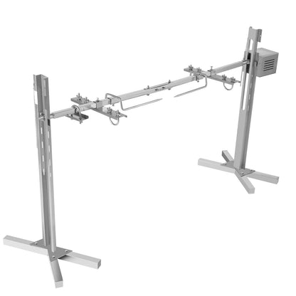 53" Automatic BBQ Rotisserie Grill Kit Height Adjustable