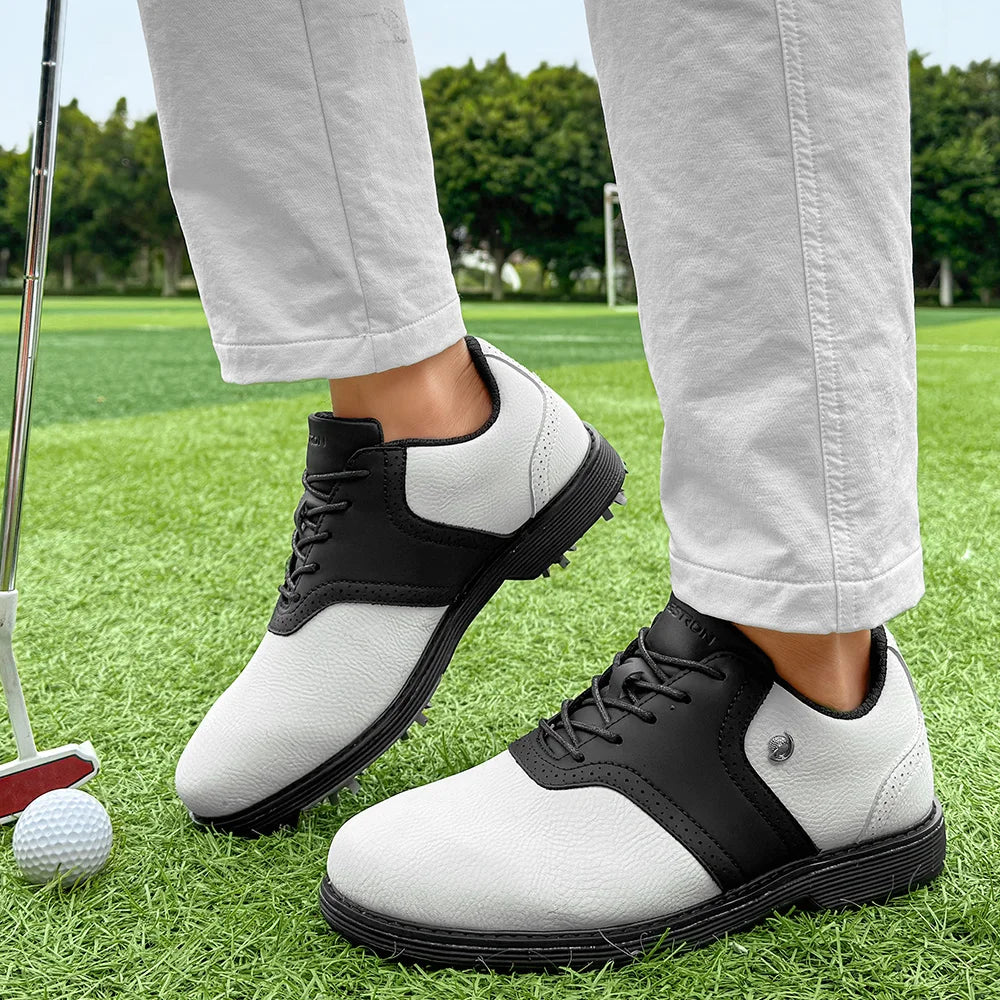 Golf Spiked Sneakers Walking Footwears for Golfers