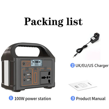 Small 100W Portable Solar Power Station Generator