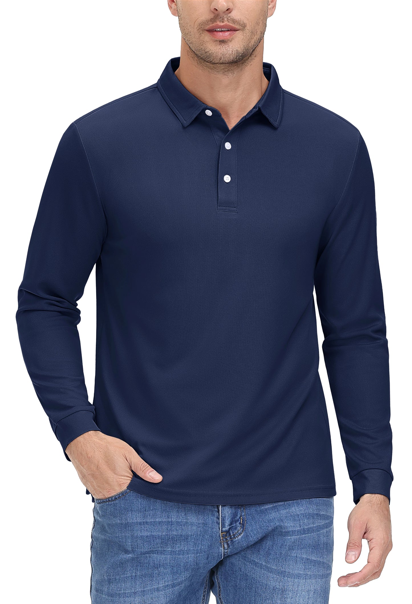 Mens Golf Polos Quick Dry Breathable T-shirt