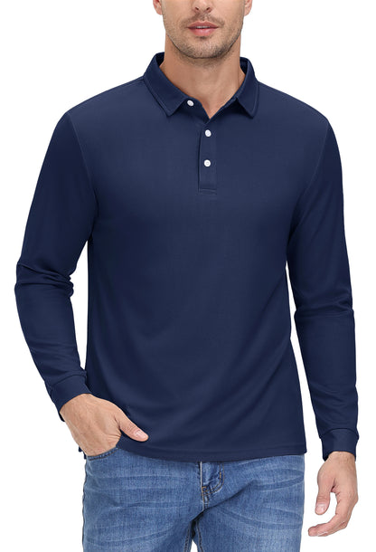 Mens Golf Polos Quick Dry Breathable T-shirt