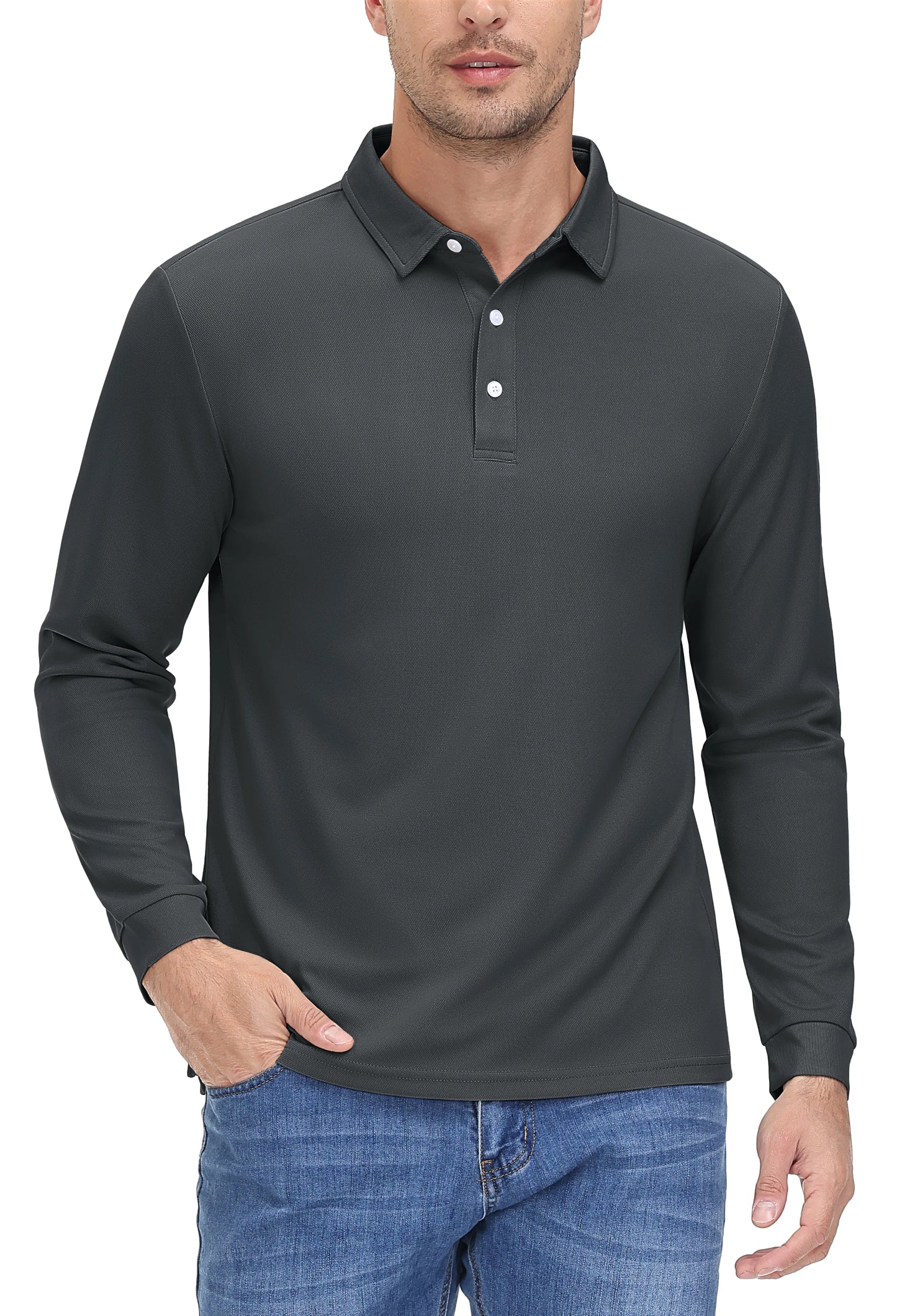 Mens Golf Polos Quick Dry Breathable T-shirt