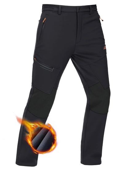 Waterproof Men's Winter Thicken Fleece  Hiking Pants