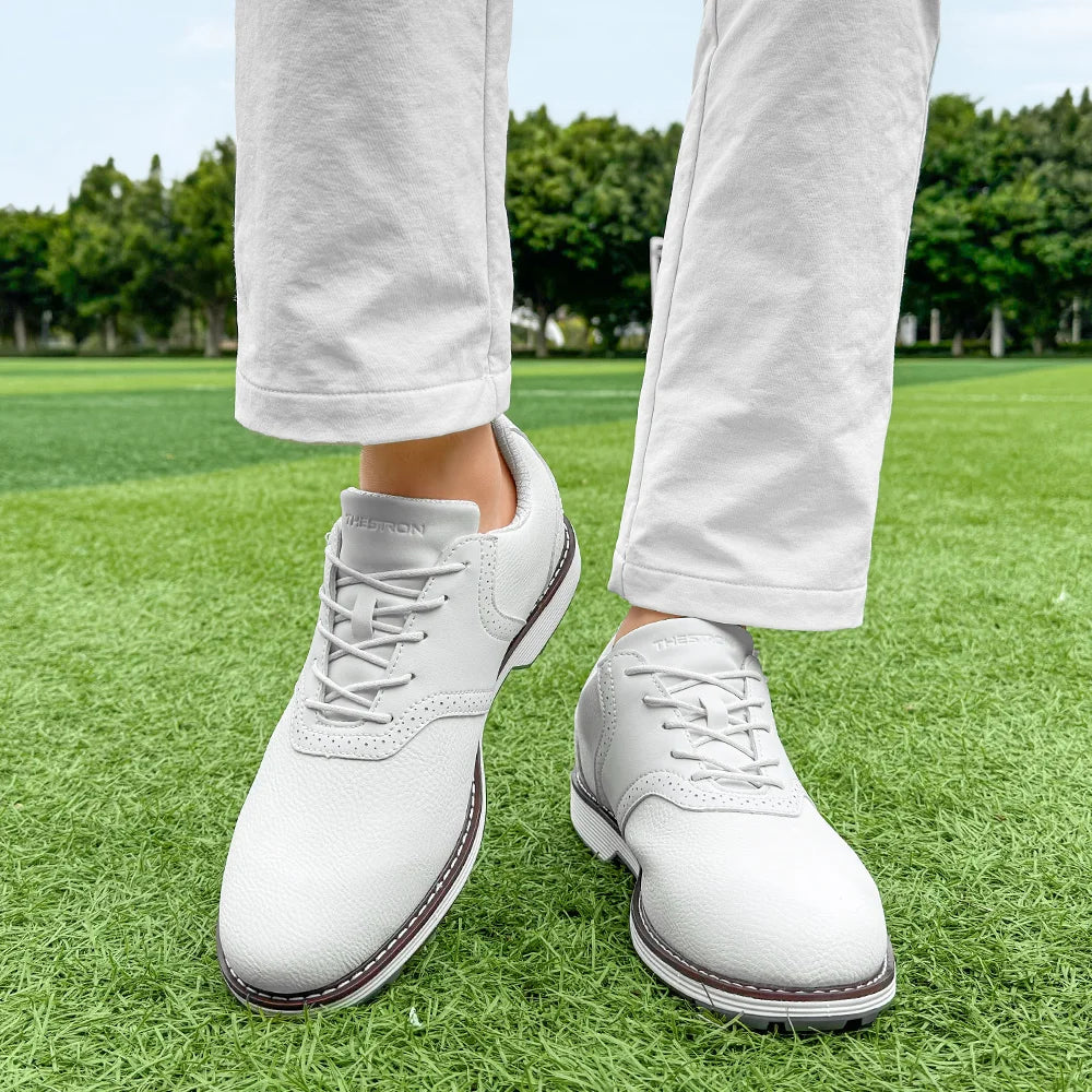 Golf Spiked Sneakers Walking Footwears for Golfers