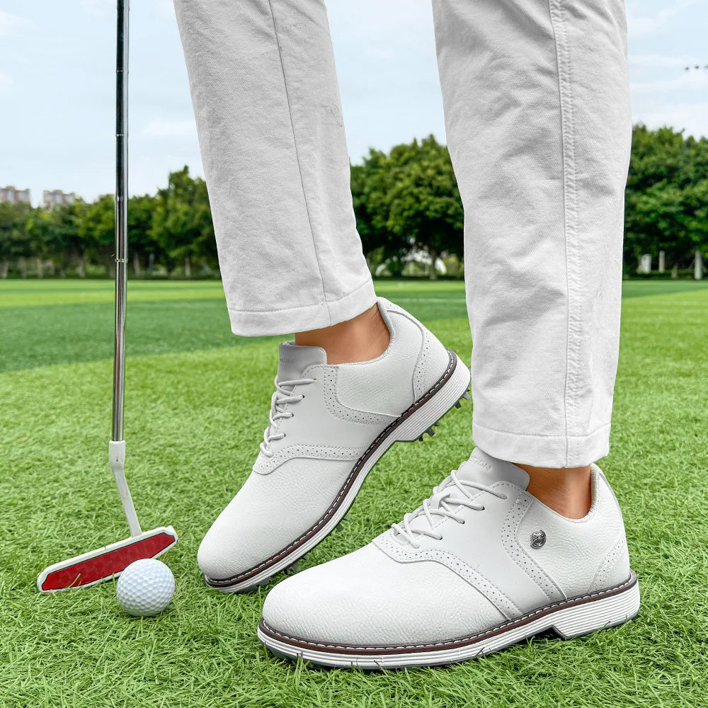 Golf Spiked Sneakers Walking Footwears for Golfers