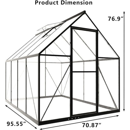 6 x 8 FT Polycarbonate Greenhouse For Growing Plants