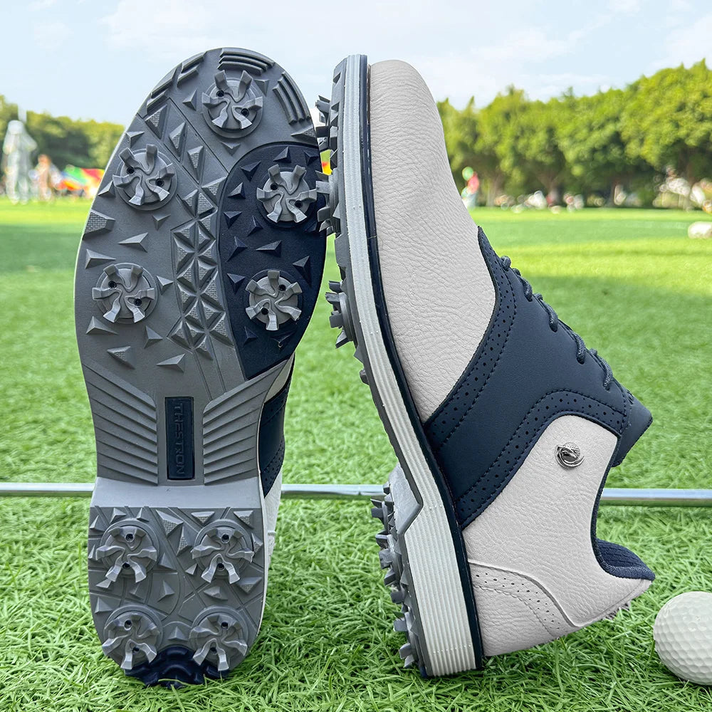 Golf Spiked Sneakers Walking Footwears for Golfers