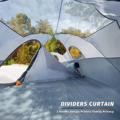 Easy Setup 10-Person Family Camping Tent