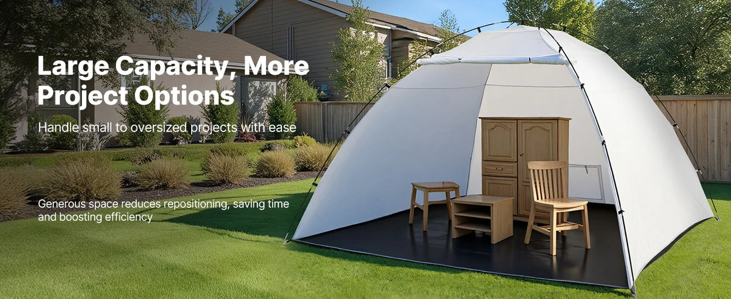 Large Space Oxford Spray Painting Tent